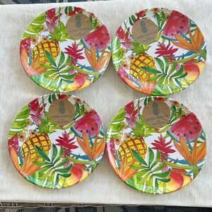 Outdoor Collection Melamine Set of 4 Plates